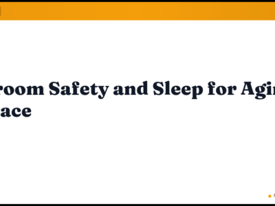 Bedroom Safety and Sleep for Aging in Place