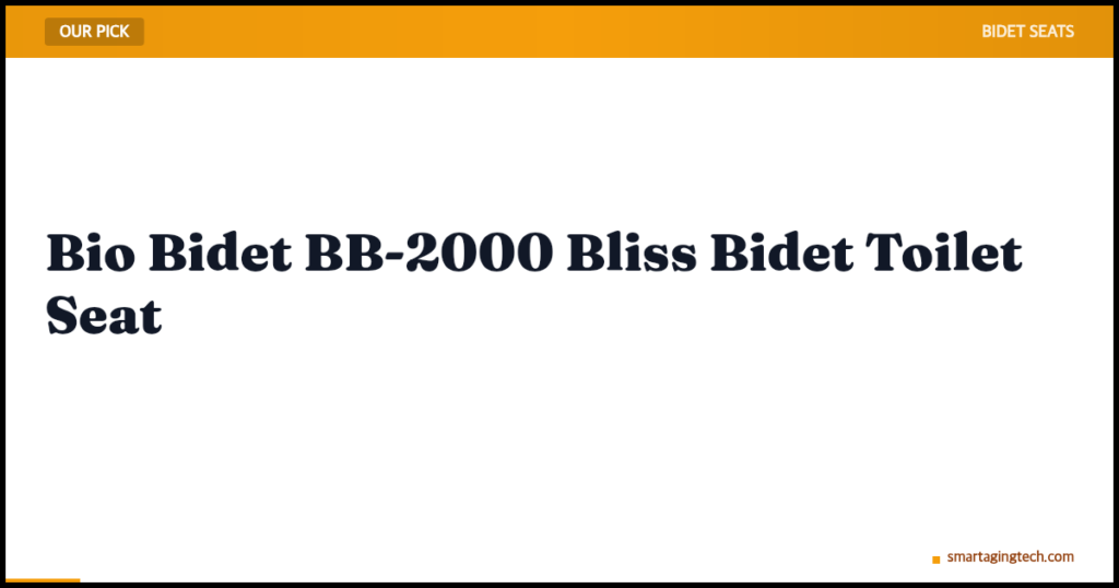 Bio Bidet BB-2000 Bliss Bidet Toilet Seat