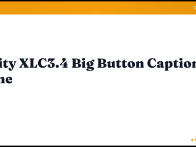Clarity XLC3.4 Big Button Caption Phone