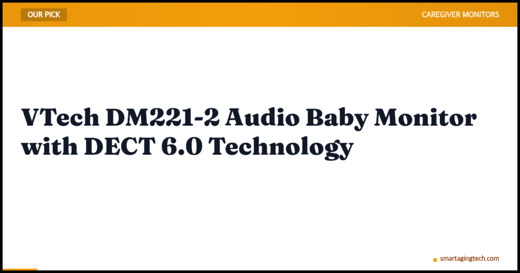 VTech DM221-2 Audio Baby Monitor with DECT 6.0 Technology
