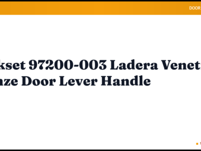 Kwikset 97200-003 Ladera Venetian Bronze Door Lever Handle