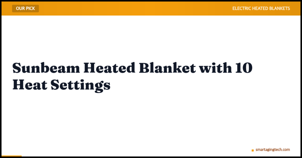 Sunbeam Heated Blanket with 10 Heat Settings