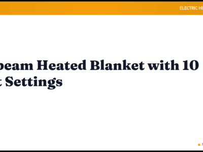 Sunbeam Heated Blanket with 10 Heat Settings