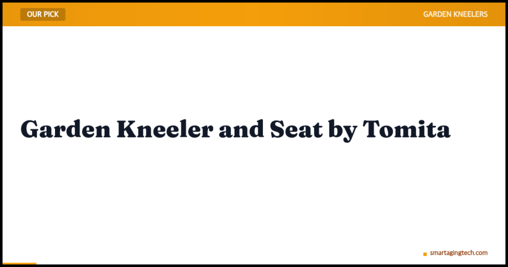 Garden Kneeler and Seat by Tomita