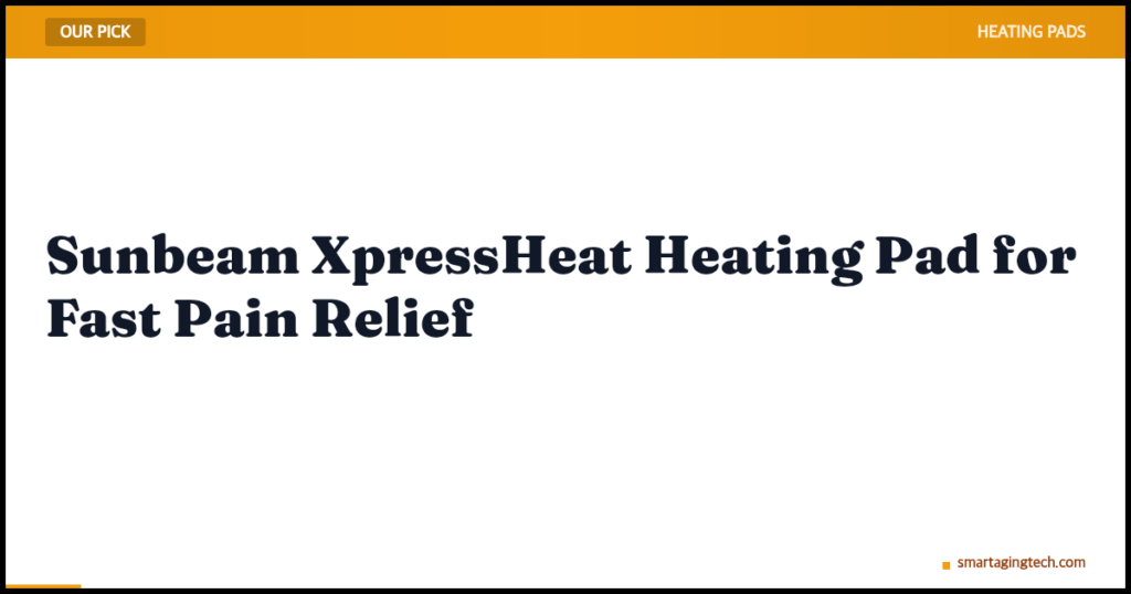 Sunbeam XpressHeat Heating Pad for Fast Pain Relief