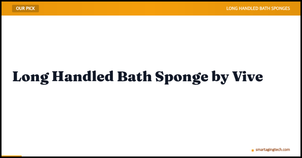 Long Handled Bath Sponge by Vive