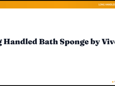 Long Handled Bath Sponge by Vive