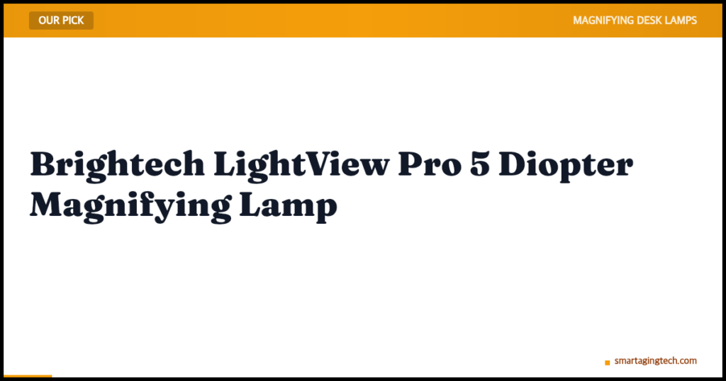 Brightech LightView Pro 5 Diopter Magnifying Lamp