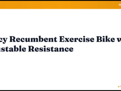 Marcy Recumbent Exercise Bike with Adjustable Resistance