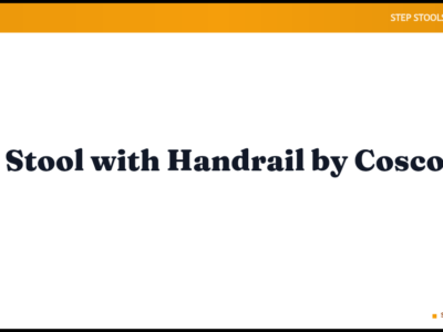 Step Stool with Handrail by Cosco