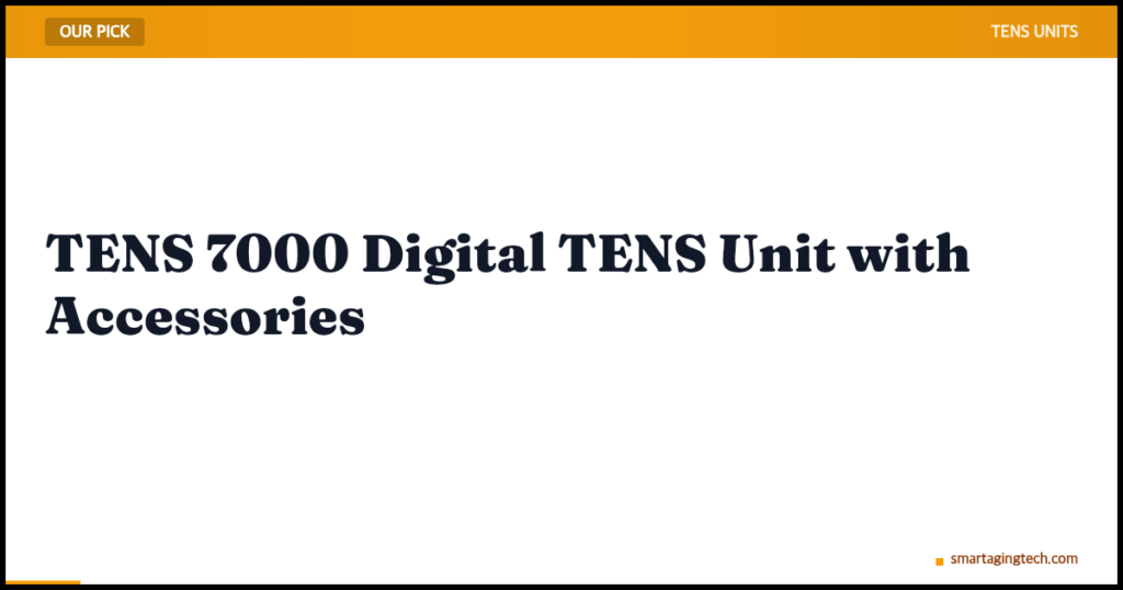 TENS 7000 Digital TENS Unit with Accessories