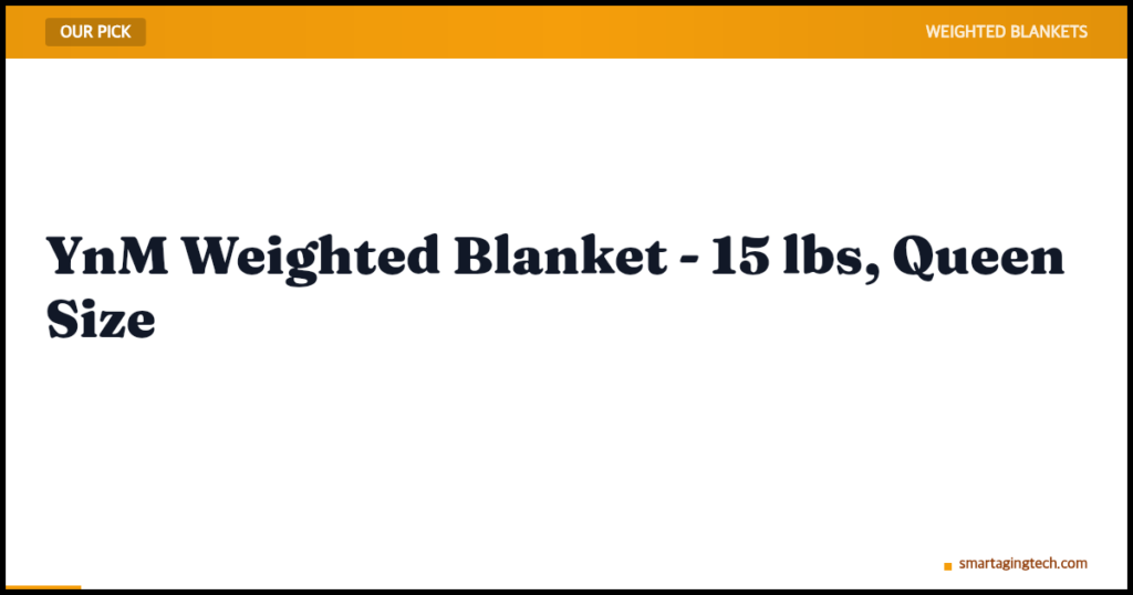 YnM Weighted Blanket – 15 lbs, Queen Size