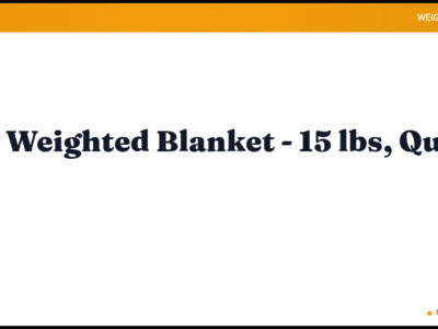 YnM Weighted Blanket – 15 lbs, Queen Size