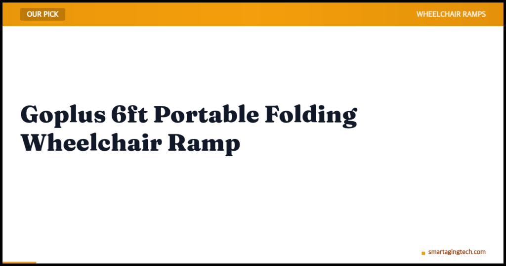 Goplus 6ft Portable Folding Wheelchair Ramp