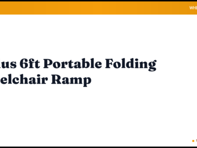 Goplus 6ft Portable Folding Wheelchair Ramp