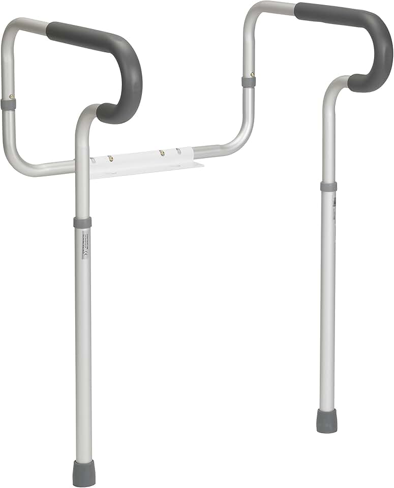 Drive Medical 11148-1 Toilet Safety Frame with Padded Armrests