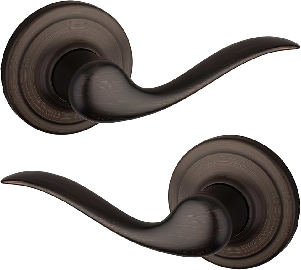 Kwikset 97200-003 Ladera Venetian Bronze Door Lever Handle