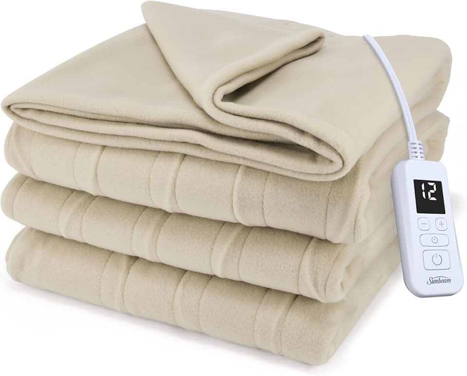 Sunbeam Heated Blanket with 10 Heat Settings
