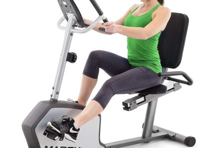 Marcy Recumbent Exercise Bike with Adjustable Resistance